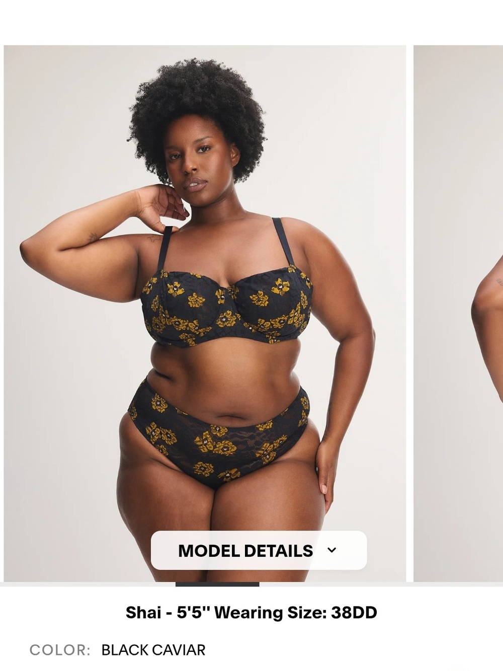 Savage X Fenty Feline Floral Unlined Balconette Bra & Cheeky Panty Set - Picture 9 of 14
